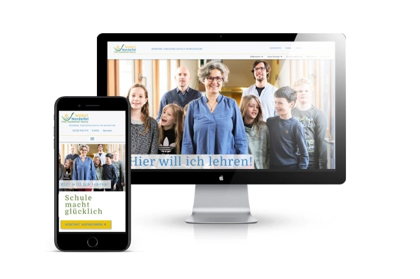 Karriereseite für eine Schule